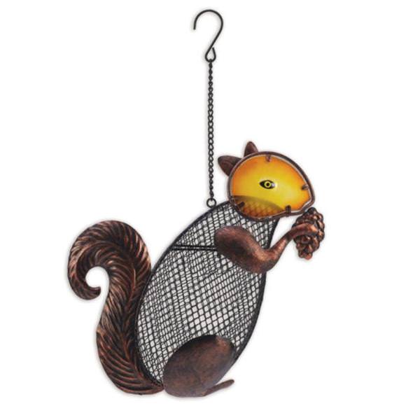 16" Brown Squirrel Bird Feeder