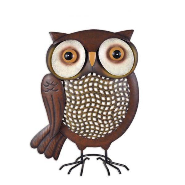 14" Brown Owl Solar Tabletop