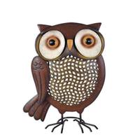 Sunset Vista Designs 14" Brown Owl Solar Tabletop