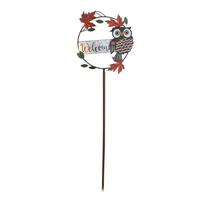 Sunset Vista Designs 42" Fall Owl Welcome Stake 