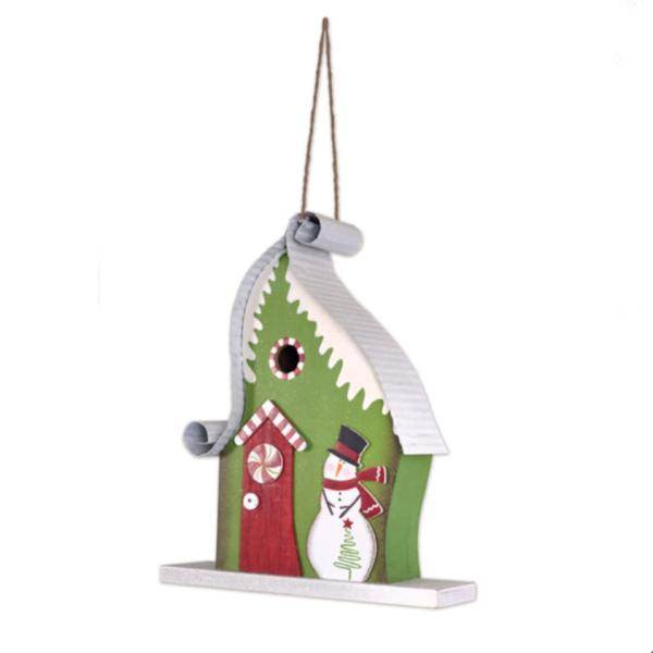 14" Green Birdhouse Tabletop