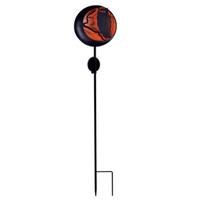 Sunset Vista Designs 42" Black / Orange Owl Fall Solar Stake