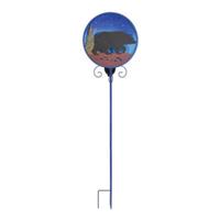 Sunset Vista Designs 41" Blue Bear - Solar Lawn Stake