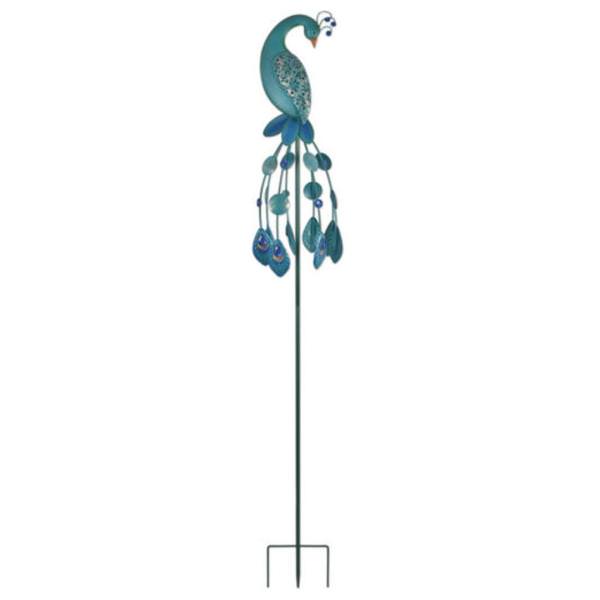 56" Blue Peacock Wind Spinner