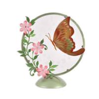 Sunset Vista Designs 12" Peach Butterfly LED Tabletop Light 