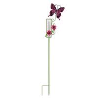 Sunset Vista Designs 46" Pink Butterfly Rain Gauge