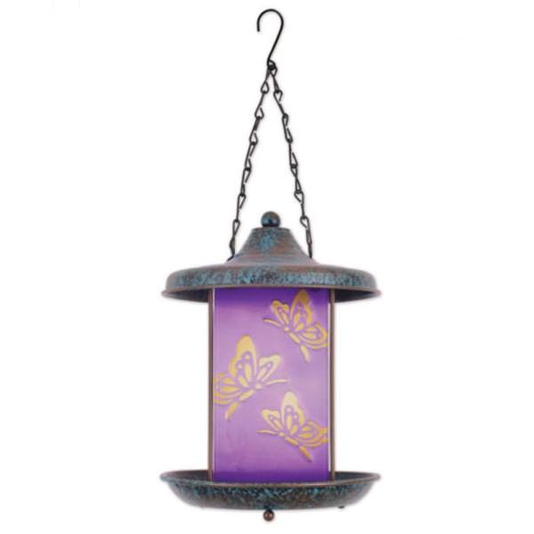 19" Purple Butterfly Birdfeeder 
