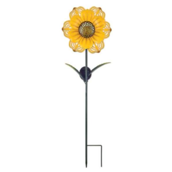 36" Yellow Flower Solar Lawn Stake