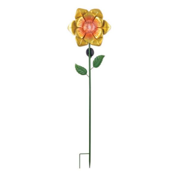 48" Yellow Flower Solar Lawn Stake
