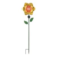 Sunset Vista Designs 48" Yellow Flower Solar Lawn Stake