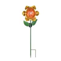 Sunset Vista Designs 36" Yellow Flower Solar Lawn Stake