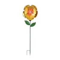 Sunset Vista Designs 57" Yellow Flower Solar Lawn Stake