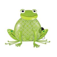 Sunset Vista Designs 18" Green Daisy Frog Solar Porch Sitter