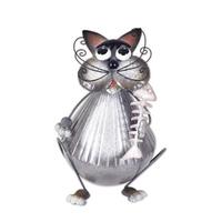 Sunset Vista Designs 13" Gray Fishbone Cat Tabletop