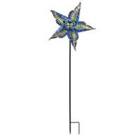 Sunset Vista Designs 44" Blue Butterfly Star Wind Spinner 
