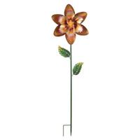 Sunset Vista Designs 48" Gold Flower Star Wind Spinner 