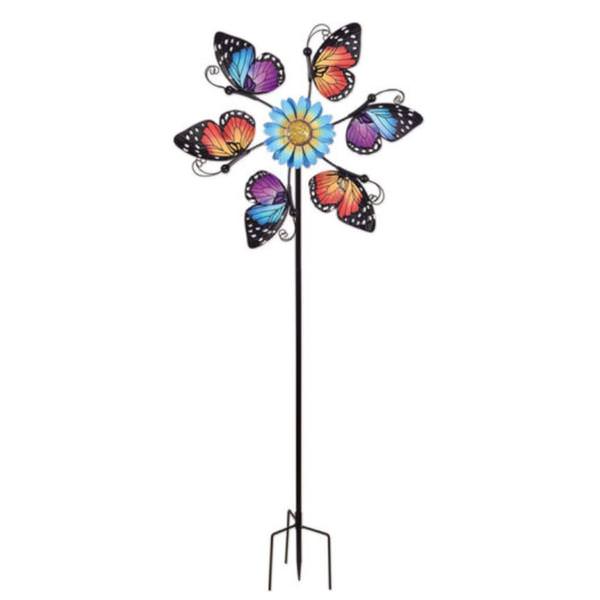 53" Blue/Red Butterfly Wind Spinner 