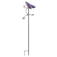 View 47" Blue Butterfly Swirl Wind Spinners