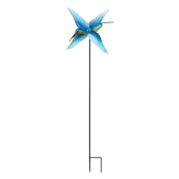39" Blue Hummingbird Wind Spinner