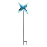 Sunset Vista Designs 39" Blue Hummingbird Wind Spinner