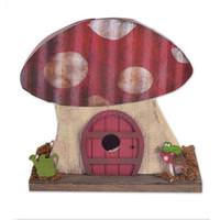 Sunset Vista Designs Red Mushroom Birdhouse