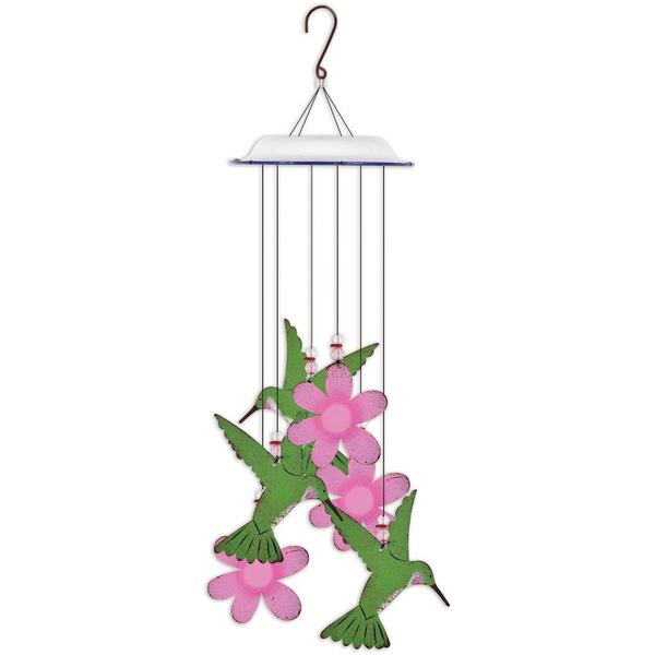 14.3" Hummingbird with Flowers Wind Chime