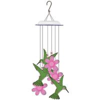 Sunset Vista Designs 14.3" Hummingbird with Flowers Wind Chime