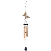 Sunset Vista Designs 45" Gold Butterfly Wind Chimes