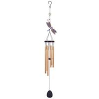 Sunset Vista Designs 45" Gold Dragonfly Wind Chimes