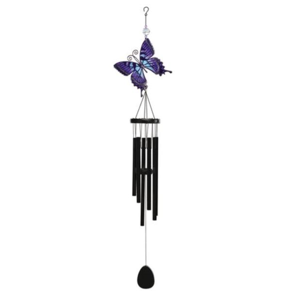45" Purple Butterfly Wind Chimes