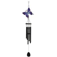 Sunset Vista Designs 45" Purple Butterfly Wind Chimes