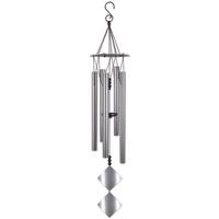Sunset Vista Designs 30" Silver Double Diamond Wind Chime