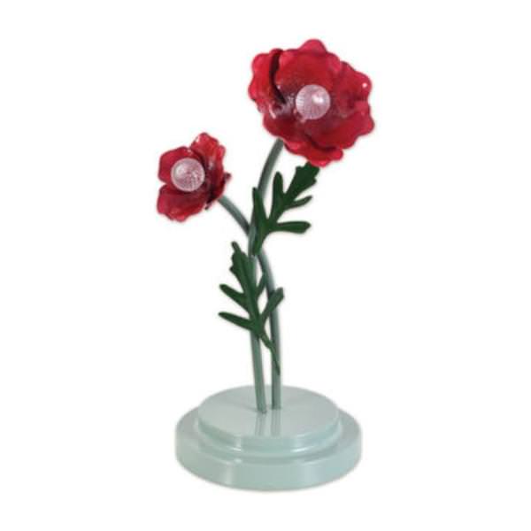 13" Red Cosmos LED Tabletop Light
