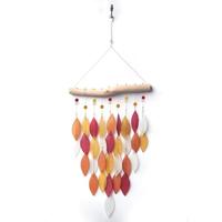 Sunset Vista Designs 25.5" Diamond Tequila Sunrise Sea Glass Wind Chime