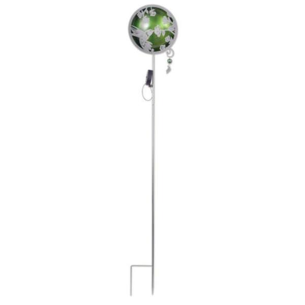 54" Green Hummingbird Solar Garden Stake