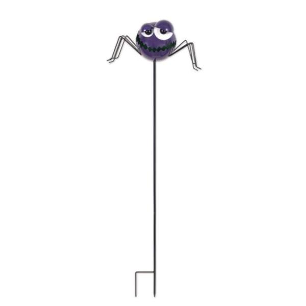 42" Purple Spider Halloween Lawn Stake