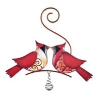 Sunset Vista Designs 11.6" Glass Cardinals Bouncy