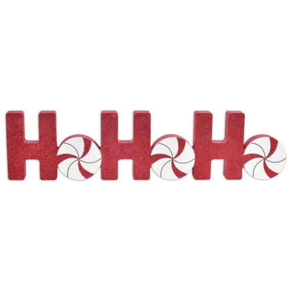 20.5" Red Ho Ho Ho Tabletop Sign