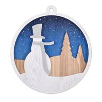 Sunset Vista Designs 13" Snowman Wood Sign