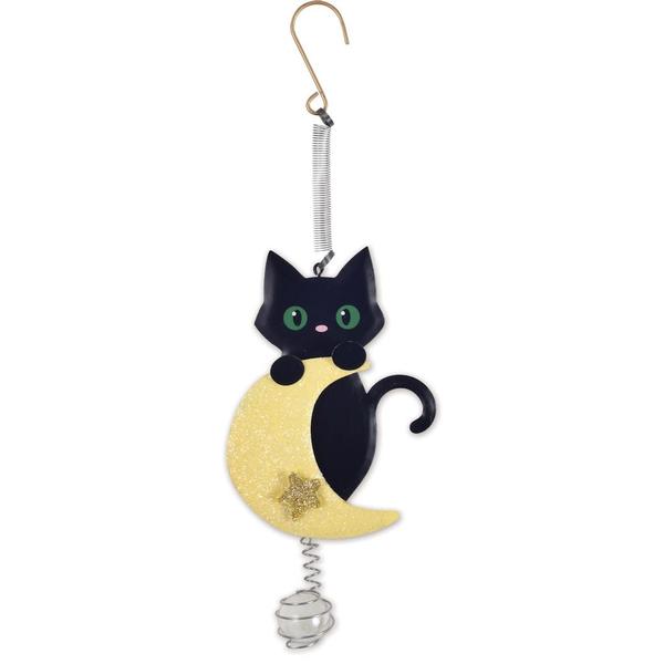11.8" Black Cat and Moon Bouncy 