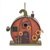 Sunset Vista Designs 10.5" Pumpkin Sunflower House Table Top