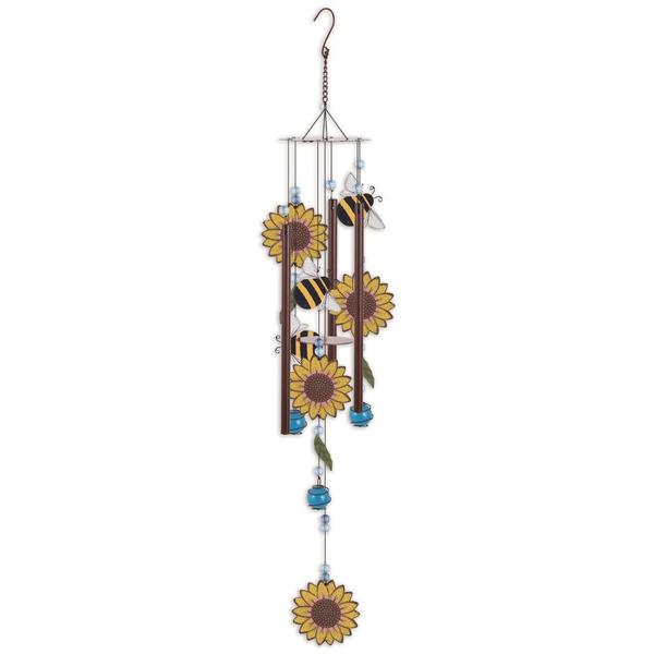 28" Bumblebee & Sunflower Wind Chime