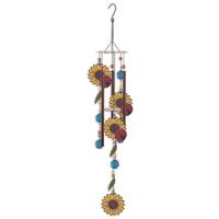Sunset Vista Designs 28" Ladybug and Sunflower Wind Chime
