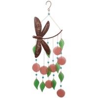 Sunset Vista Designs 22" Dragonfly Sea Glass Wind Chime
