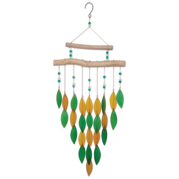 28.3" Wind Chime Bali  Arrow Falls Green Wind Chime