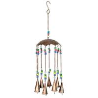 Sunset Vista Designs 23.5" Boho Umbrella Copper Wind Chime