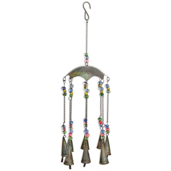 23.5" Boho Umbrella Patina Wind Chime
