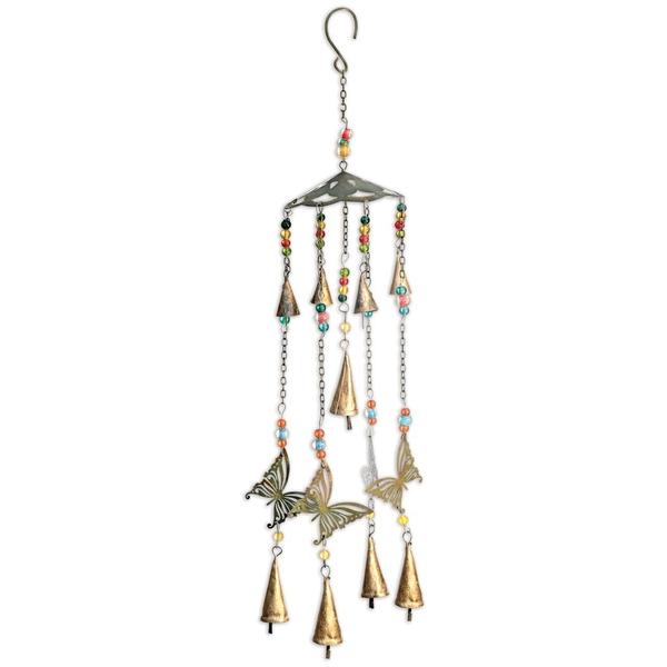 21" Blissful Butterflies & Bells Wind Chime