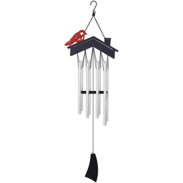 32" 8 Chime Red Robin Wind Chime