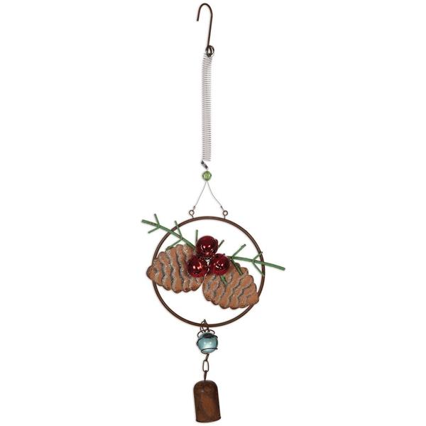 7.1" Pinecones Glass Bouncy 